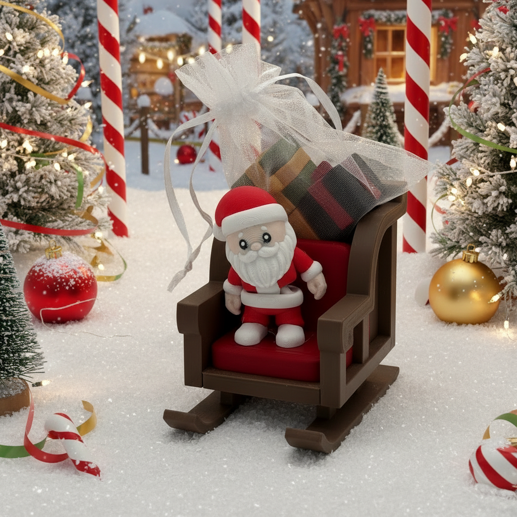 Santa Style 2 in Sleigh with background