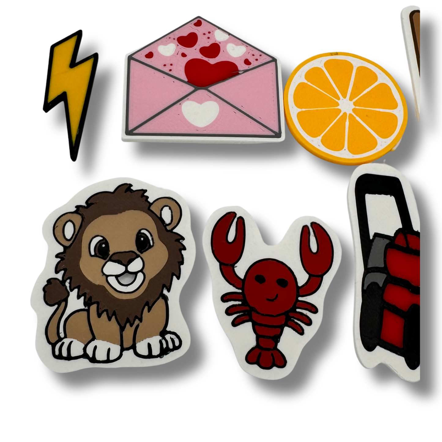 Line of letter L sound mini objects for articulation and phonics activities