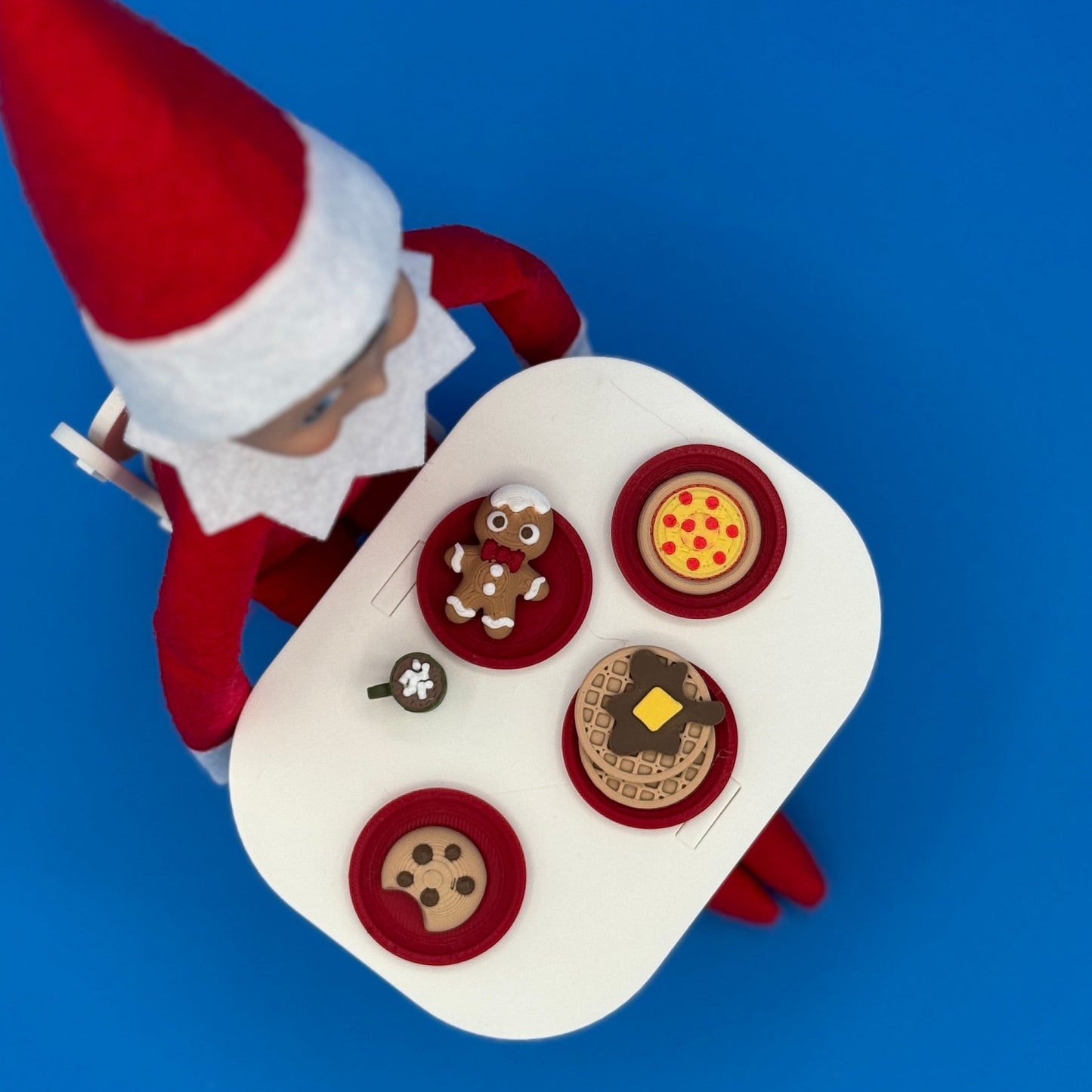 Mini Elf Food Set – Tiny 3D Printed Food Props for Elf Scenes, Dollhouses & Pretend Play