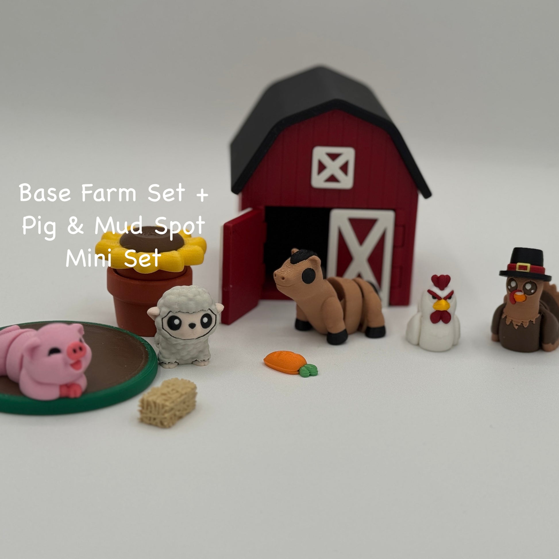 Base Farm Set + Pig and Mud Mini Set