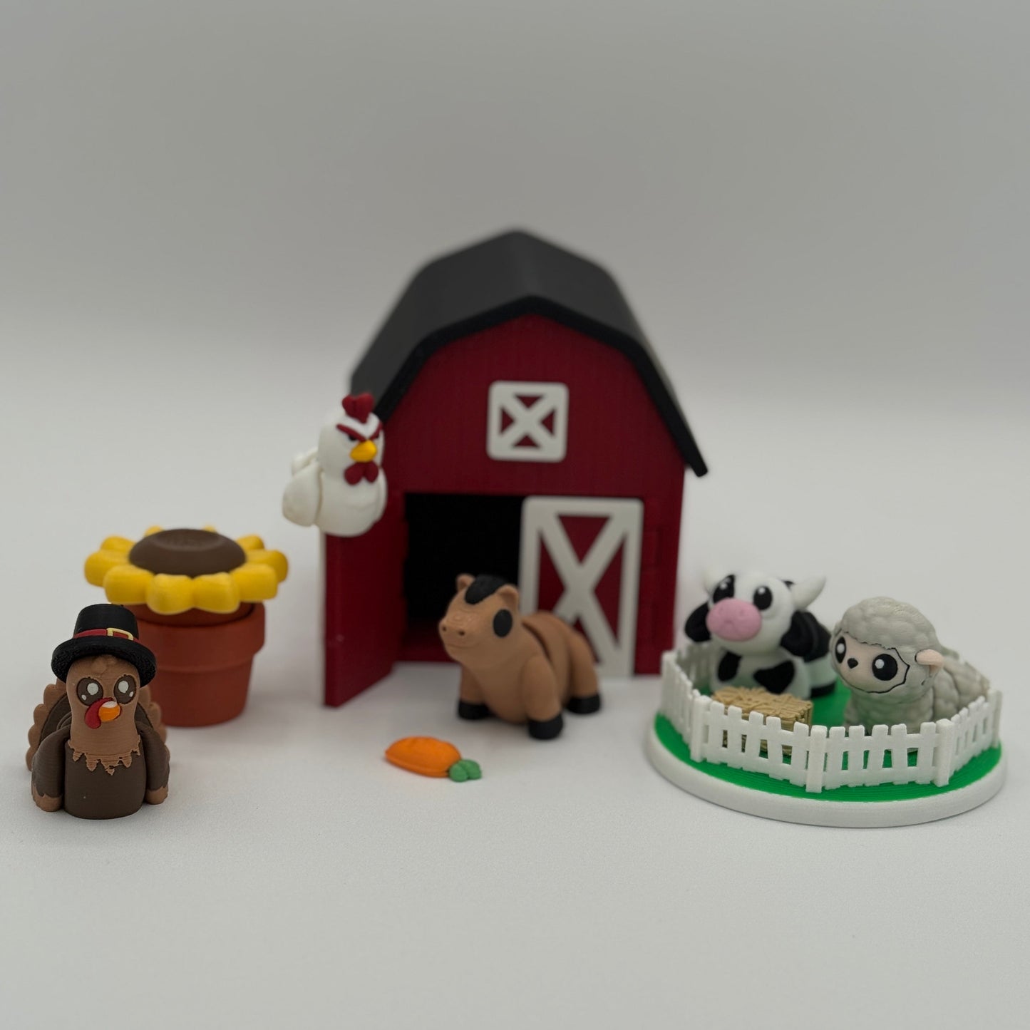 Farm Friends Miniature Barn Playset