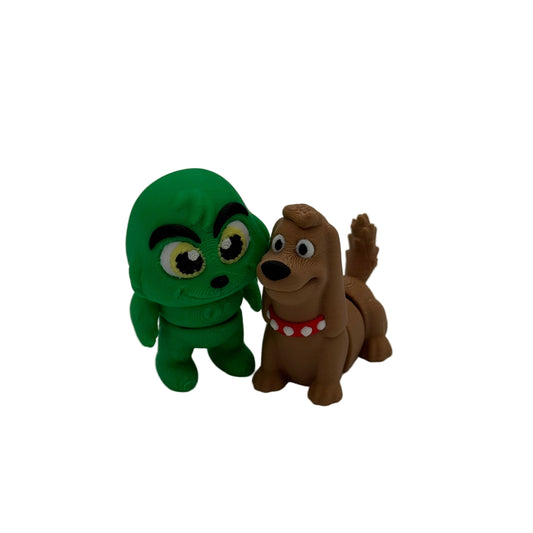 The Grinch and his dog Max