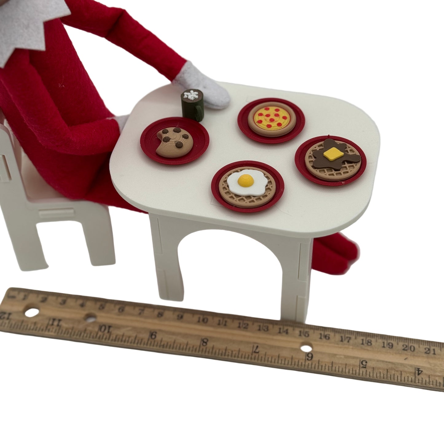 Mini Elf Food Set – Tiny 3D Printed Food Props for Elf Scenes, Dollhouses & Pretend Play