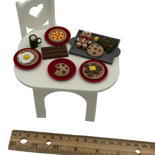Mini Elf Food Set – Tiny 3D Printed Food Props for Elf Scenes, Dollhouses & Pretend Play