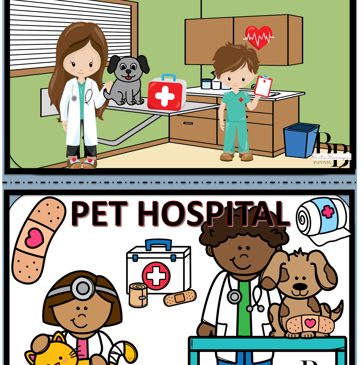 1/2 sheet - 2 variations