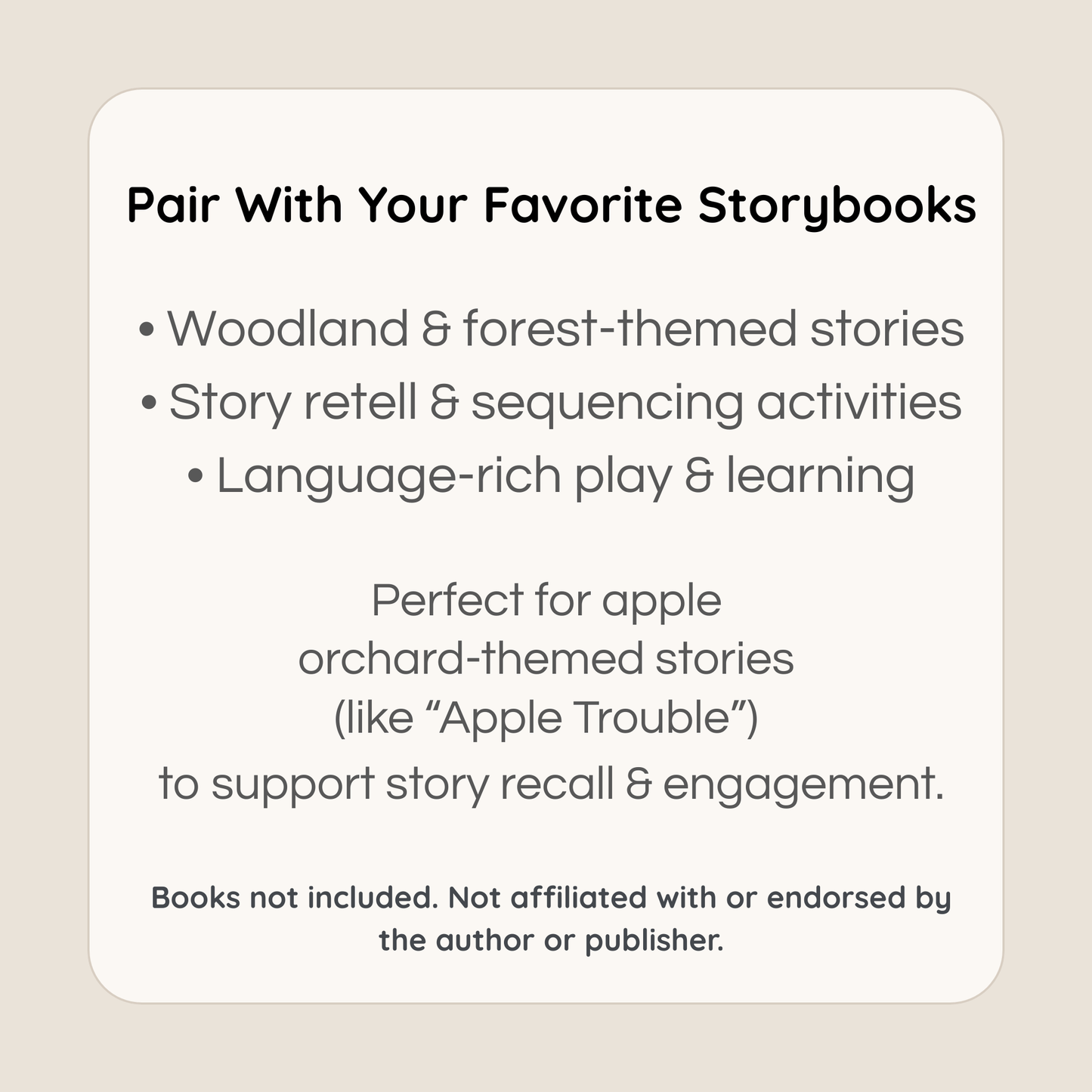 Hedgehog miniature set paired with storybooks for language-rich play and story retell activities