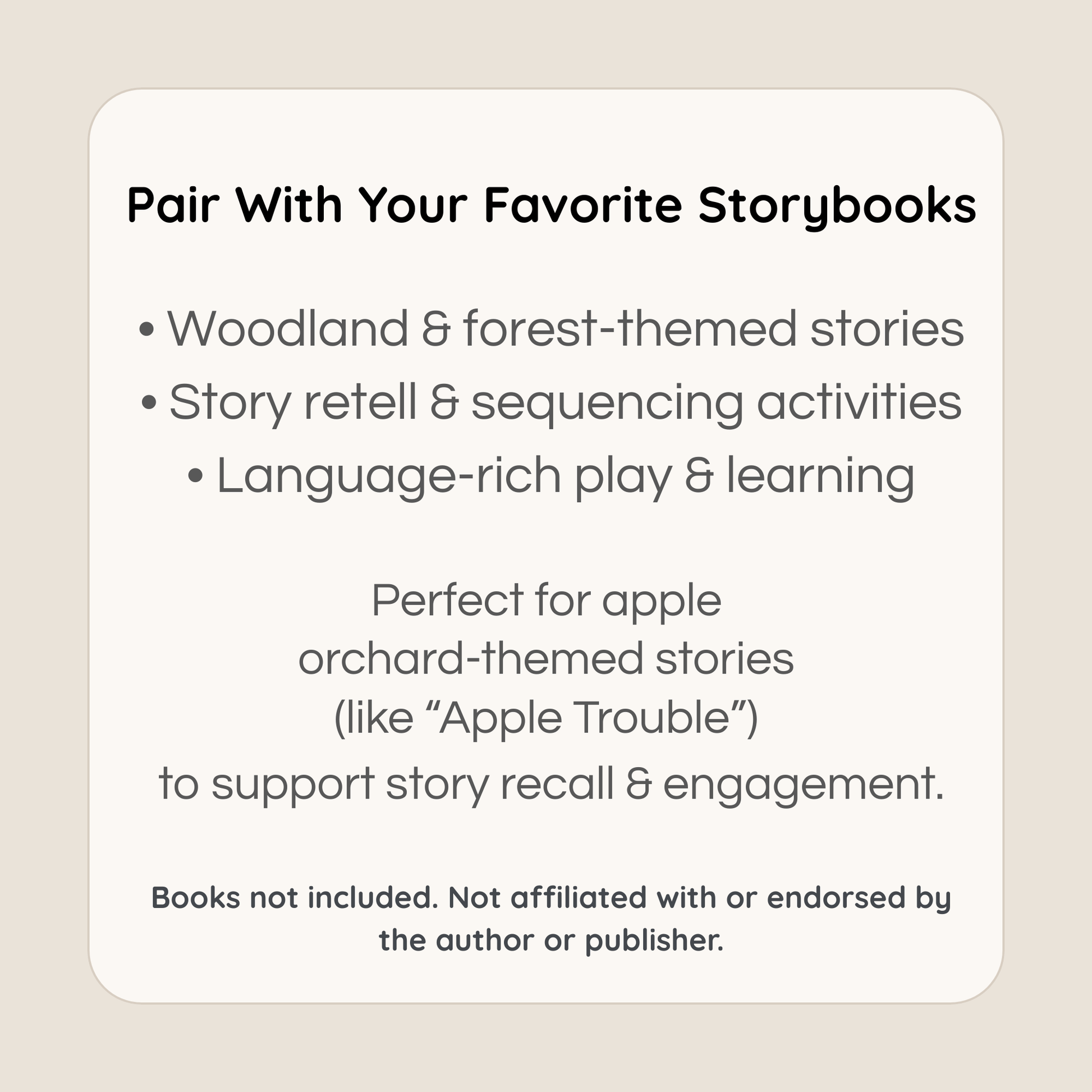 Hedgehog miniature set paired with storybooks for language-rich play and story retell activities