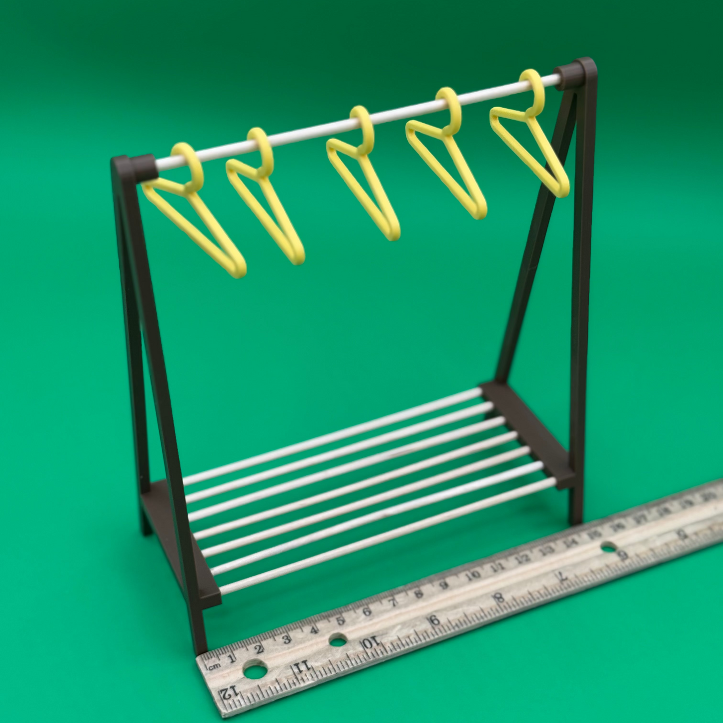 Elf Wardrobe Set – Mini Clothes Rack with Hangers & Add-On Suitcase