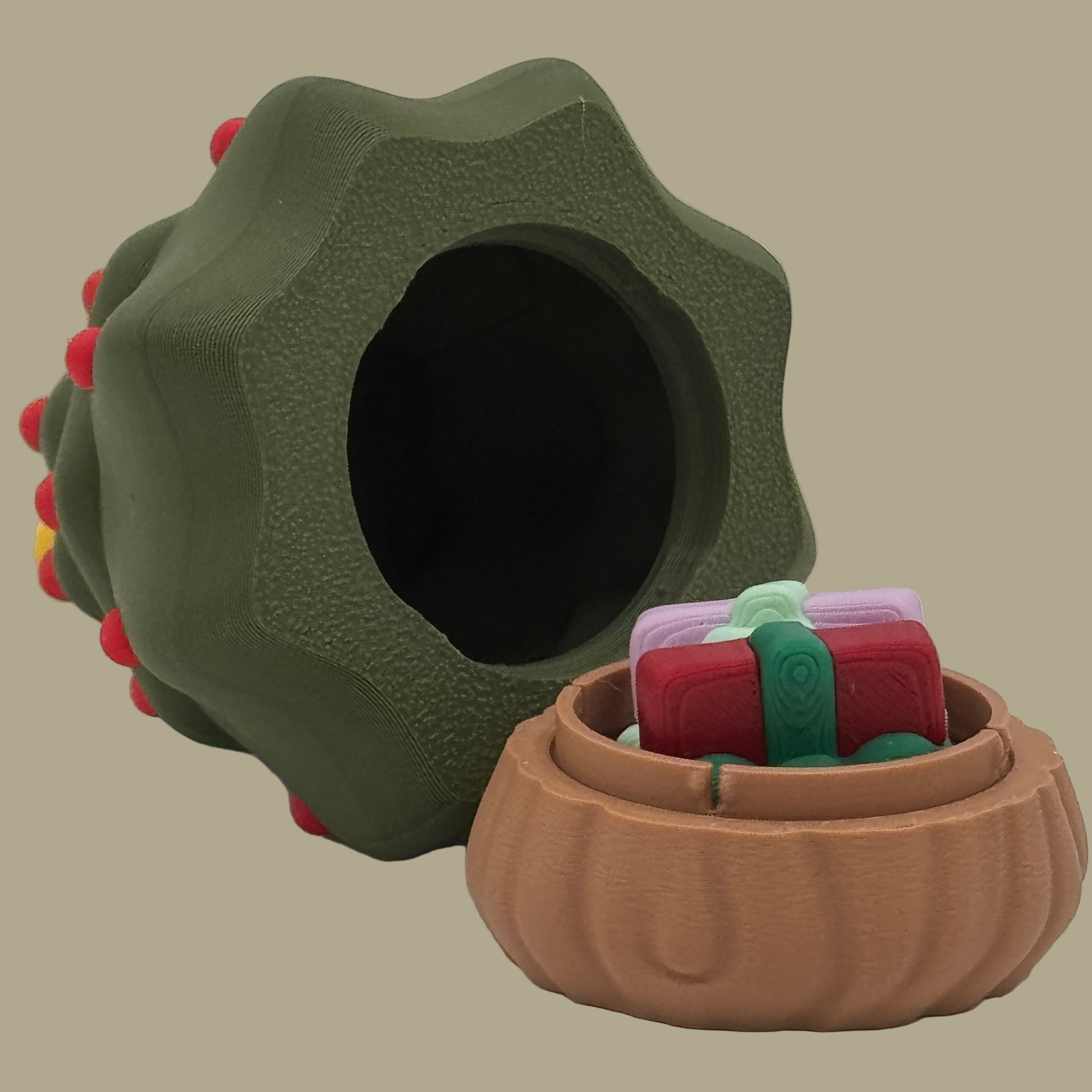 Christmas Tree Container gifts in base